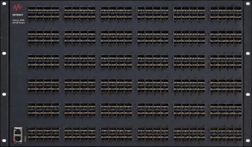 Velocity 4906 Automation Switch: 6RU Layer 1 switch provides up to 288 connections from 100 Mbps to 25 Gbps.