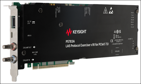 Keysight Protocol Exerciser for PCIe 7.0 supports speeds from 2.5 GT/s up to 128 GT/s and lane widths up to x16.


