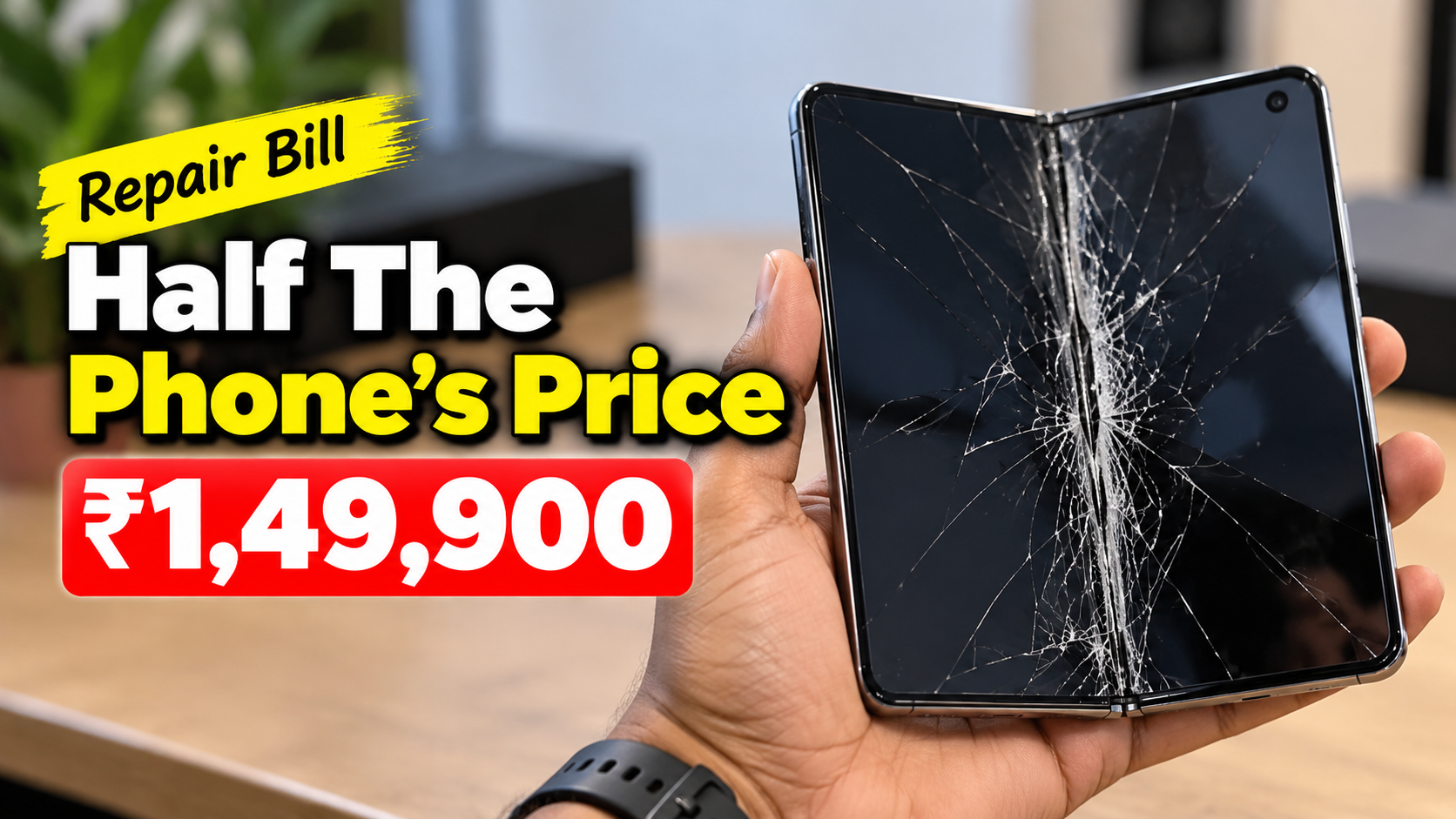 Broken Computer Project A Broken iPhone Duo Screen Comes With A ₹1.5 Lakh Bill