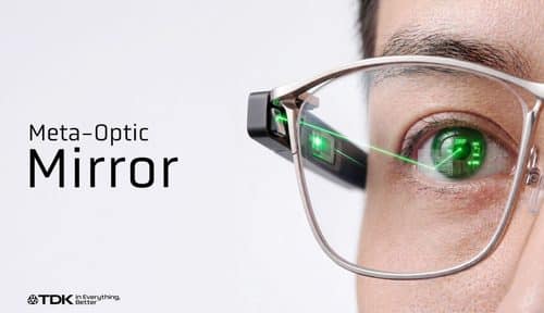 TDK demonstrates the world’s first direct retinal projection display for smart glasses using a meta-optic mirror