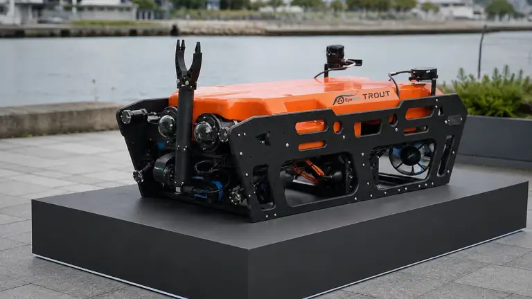 Kochi-based startup EyeROV’s remotely operated vehicle. Credit: EyeROV
