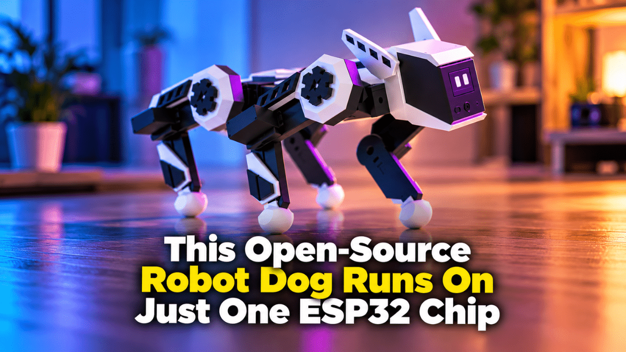 This Open Source Robot Dog Runs On Just One ESP32 Chip